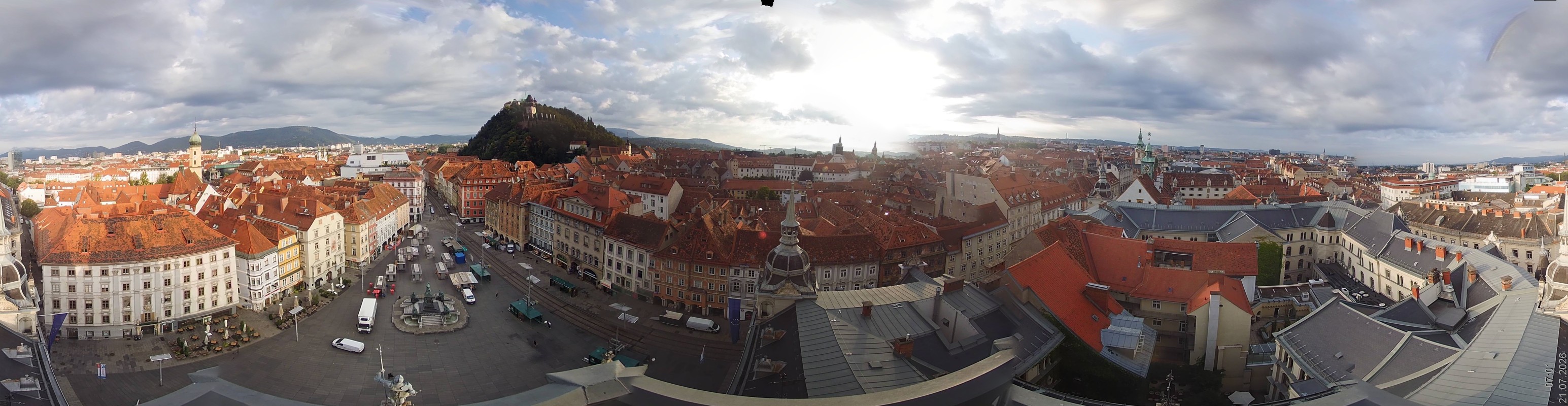 Archiv Foto Webcam Grazer Rathaus