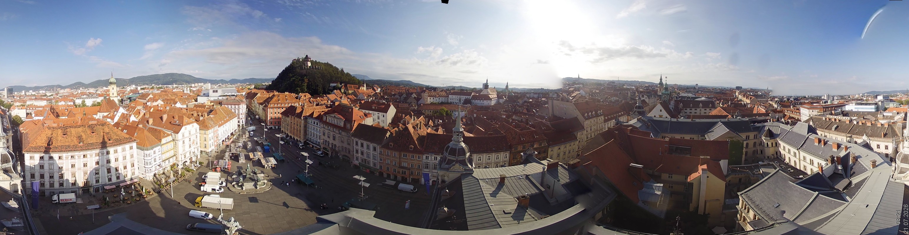 Archiv Foto Webcam Grazer Rathaus