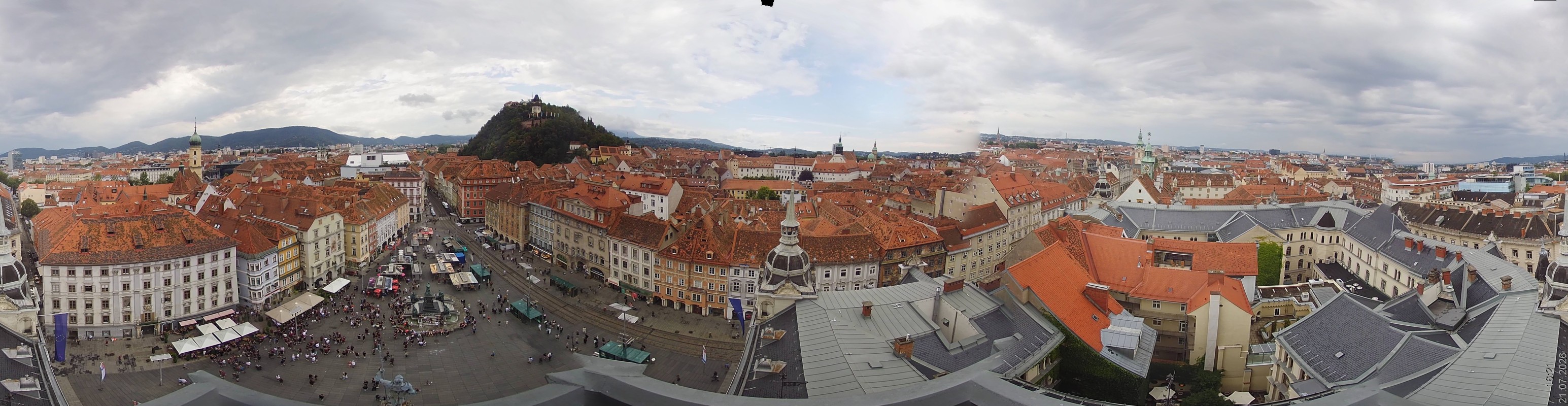 Archiv Foto Webcam Grazer Rathaus