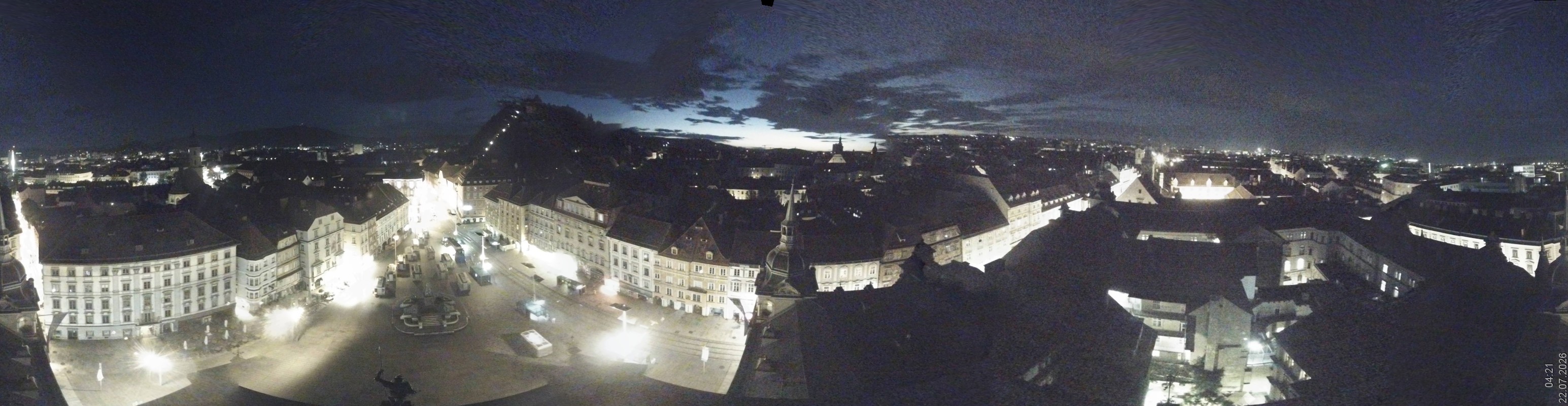Archiv Foto Webcam Grazer Rathaus