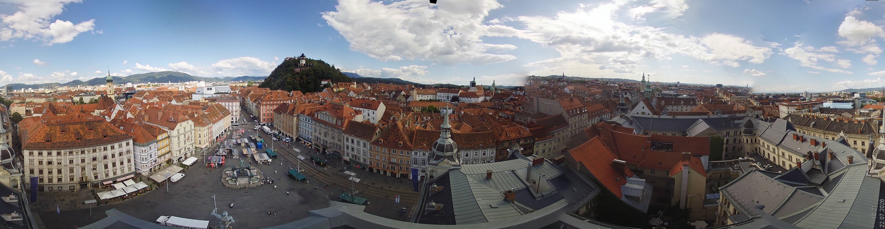 Archiv Foto Webcam Grazer Rathaus