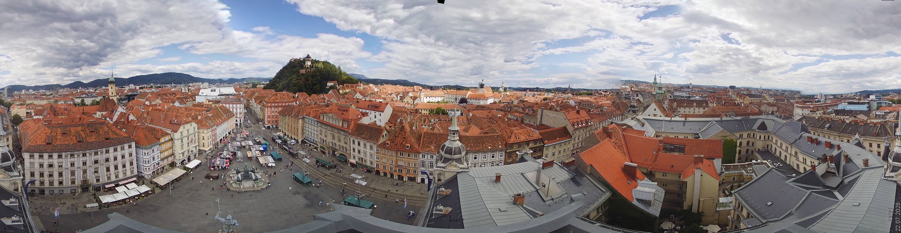 Archiv Foto Webcam Grazer Rathaus