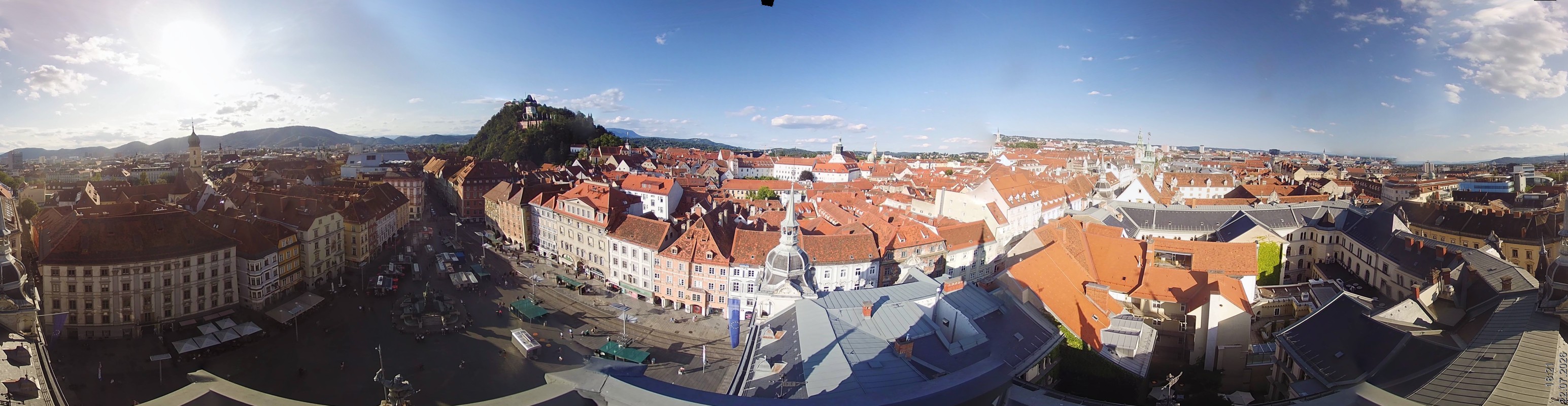 Archiv Foto Webcam Grazer Rathaus
