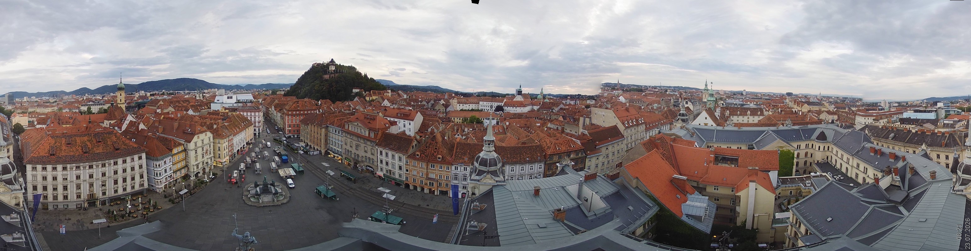 Archiv Foto Webcam Grazer Rathaus