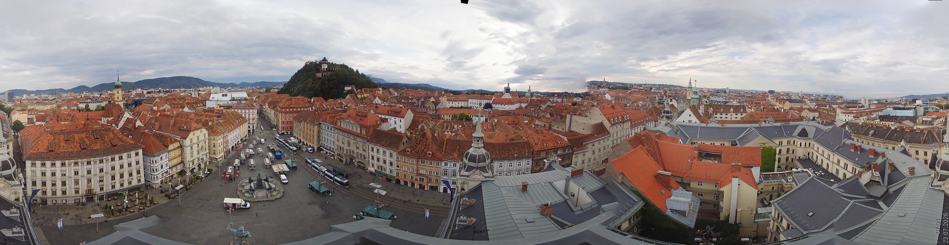 Archiv Foto Webcam Grazer Rathaus