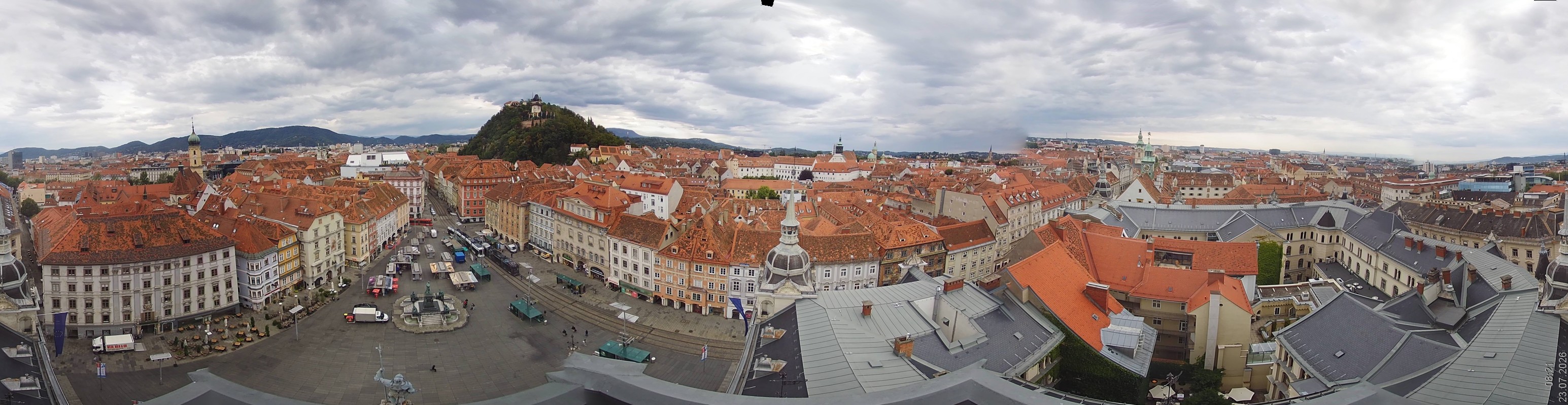 Archiv Foto Webcam Grazer Rathaus