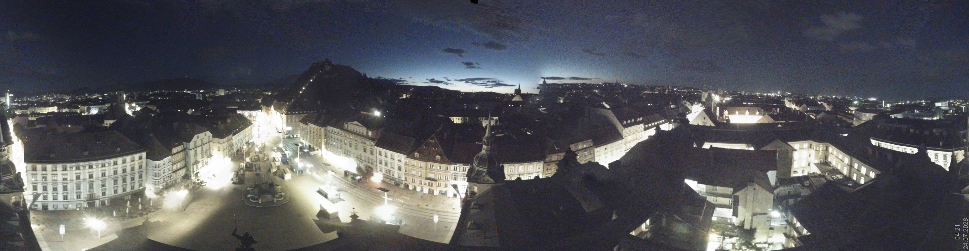 Archiv Foto Webcam Grazer Rathaus