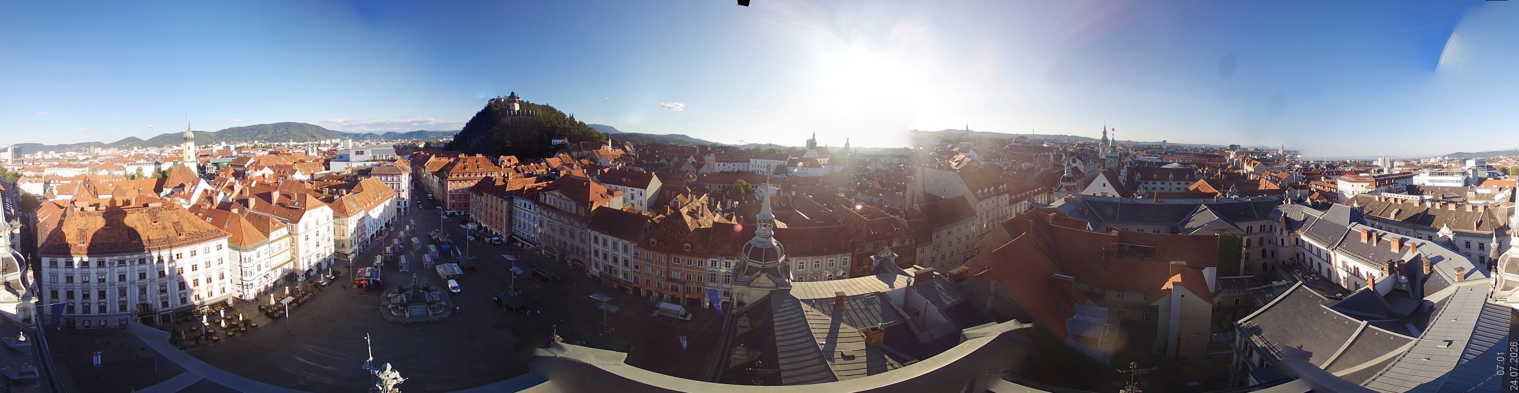 Archiv Foto Webcam Grazer Rathaus