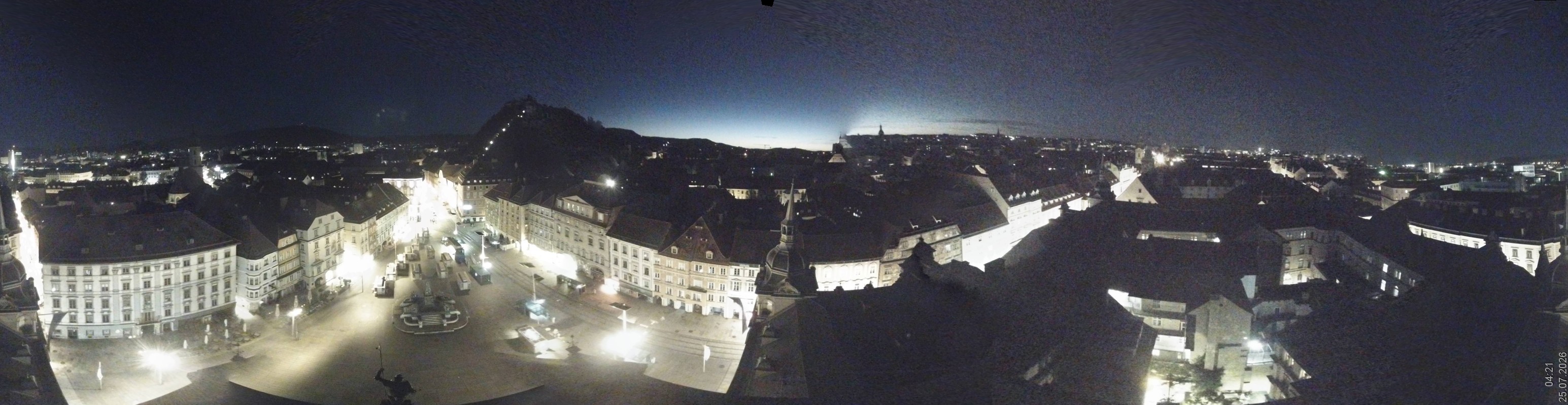 Archiv Foto Webcam Grazer Rathaus