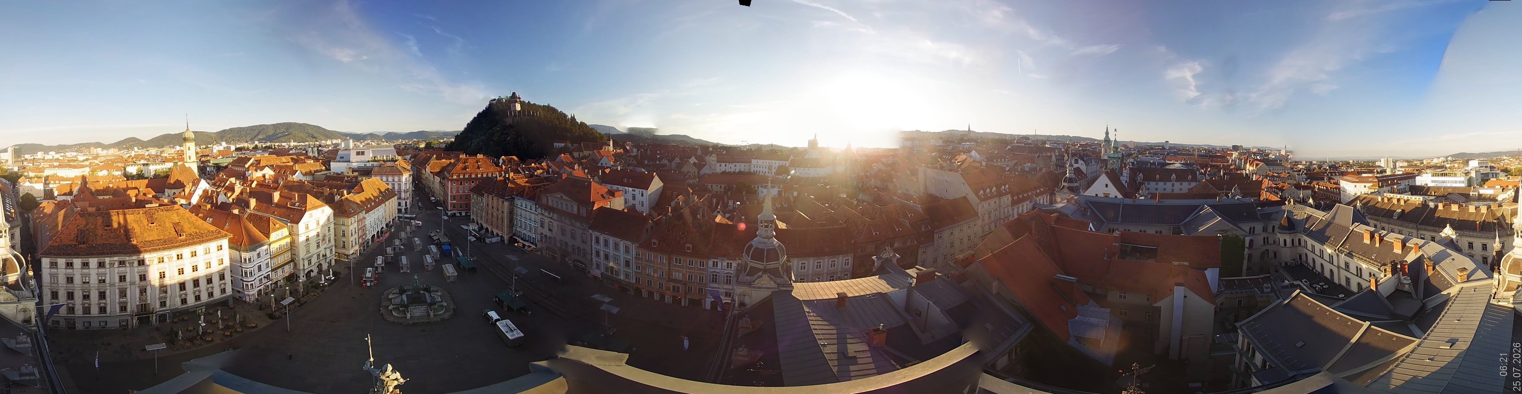 Archiv Foto Webcam Grazer Rathaus