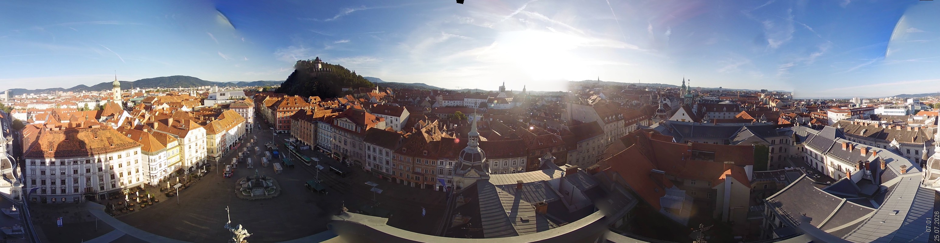 Archiv Foto Webcam Grazer Rathaus