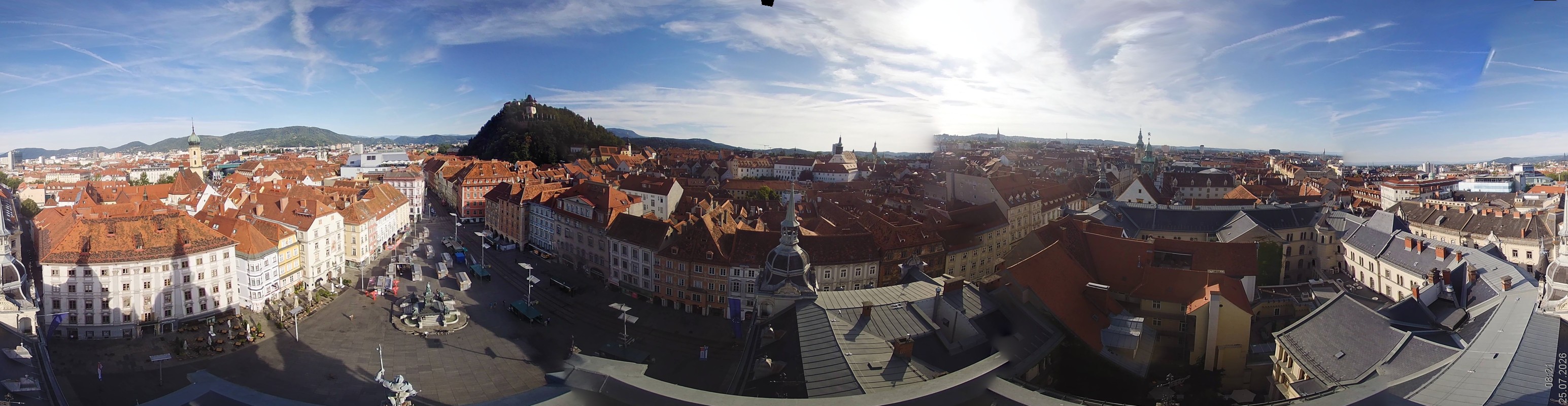 Archiv Foto Webcam Grazer Rathaus