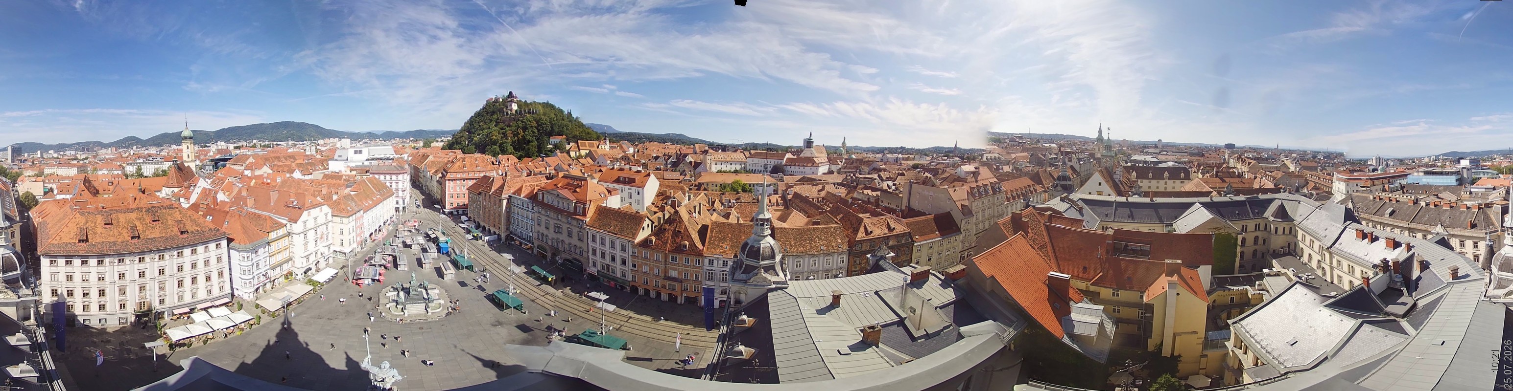 Archiv Foto Webcam Grazer Rathaus