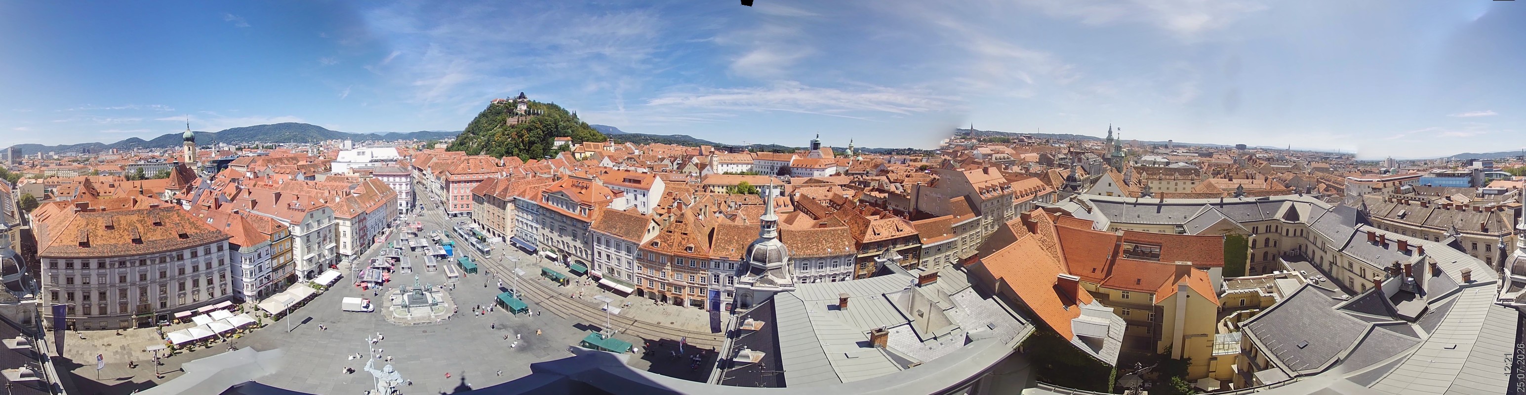 Archiv Foto Webcam Grazer Rathaus