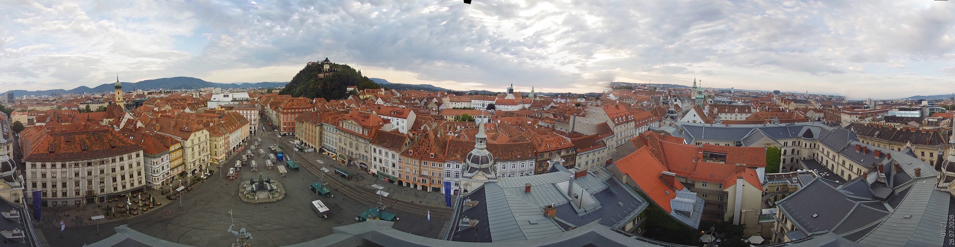 Archiv Foto Webcam Grazer Rathaus