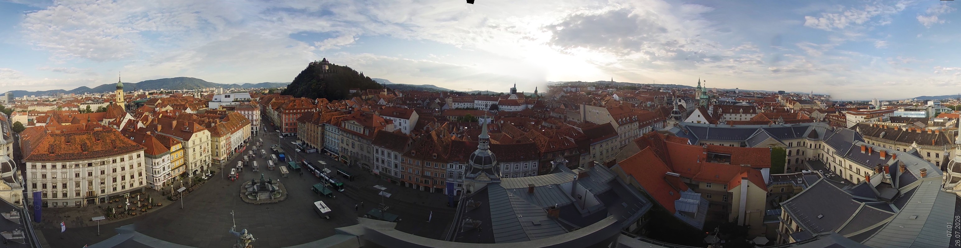 Archiv Foto Webcam Grazer Rathaus