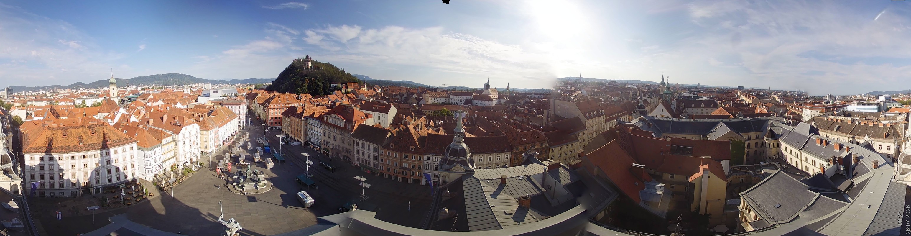Archiv Foto Webcam Grazer Rathaus