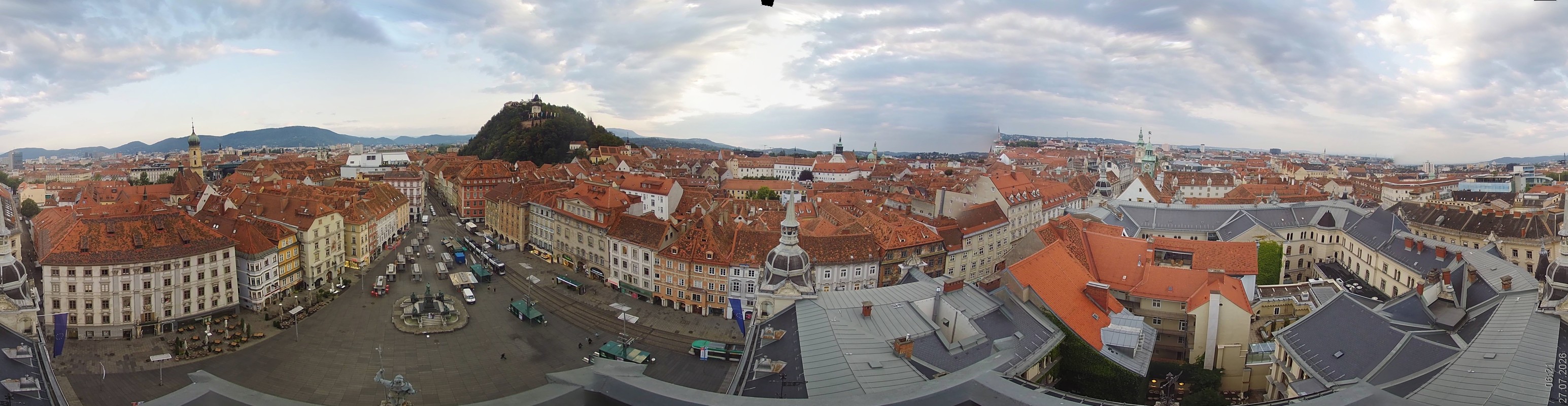 Archiv Foto Webcam Grazer Rathaus