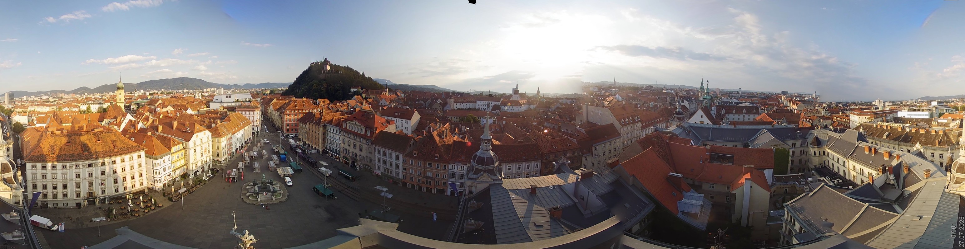 Archiv Foto Webcam Grazer Rathaus