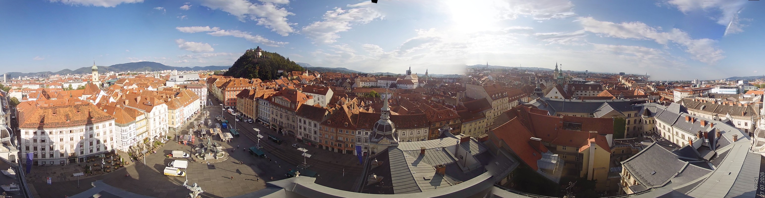 Archiv Foto Webcam Grazer Rathaus