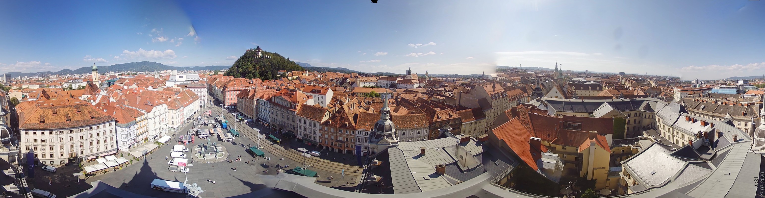 Archiv Foto Webcam Grazer Rathaus
