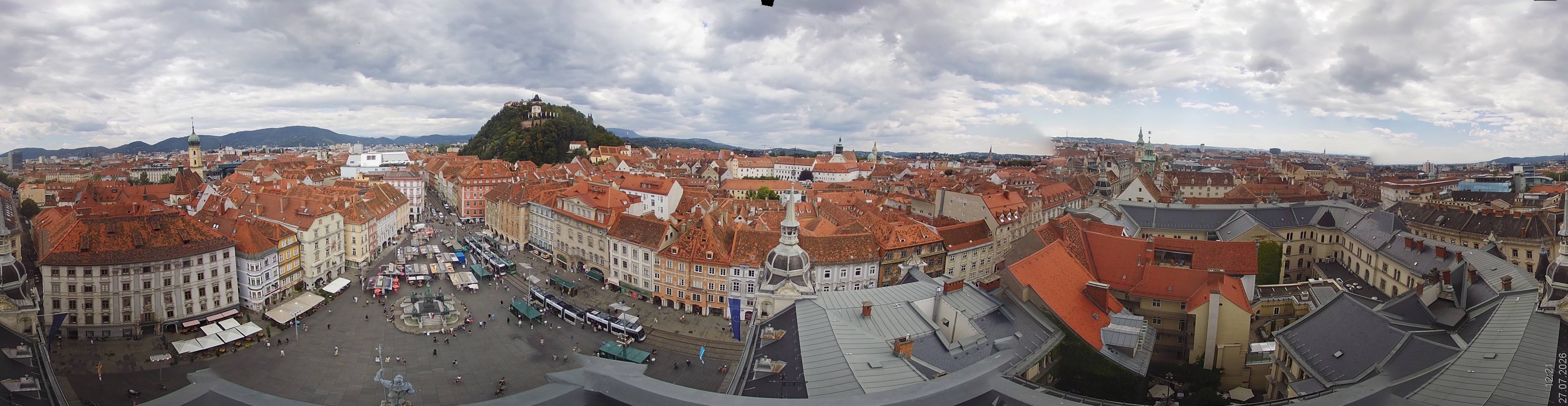 Archiv Foto Webcam Grazer Rathaus