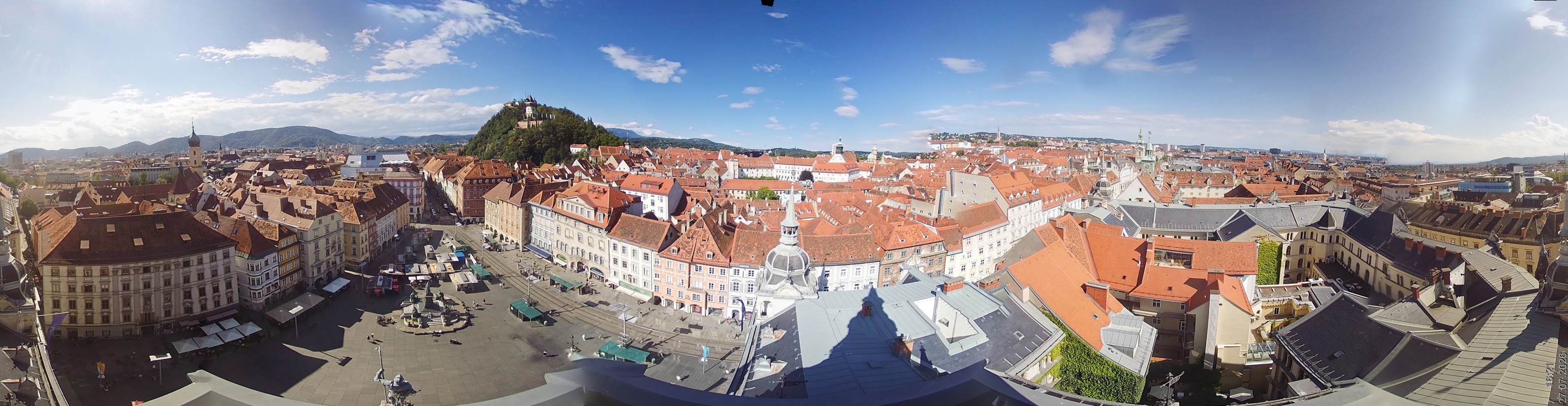Archiv Foto Webcam Grazer Rathaus