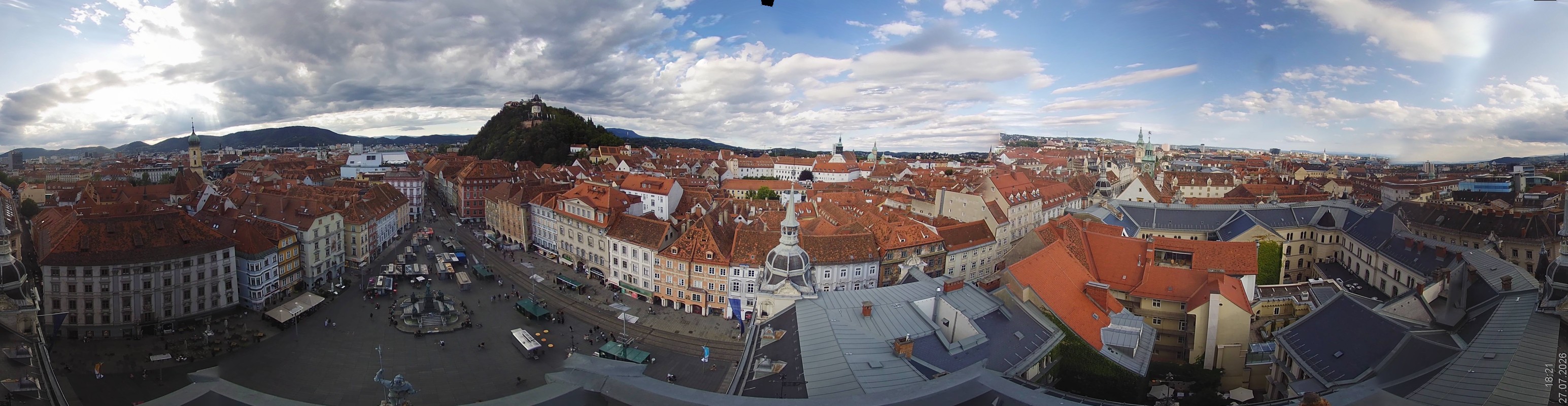 Archiv Foto Webcam Grazer Rathaus