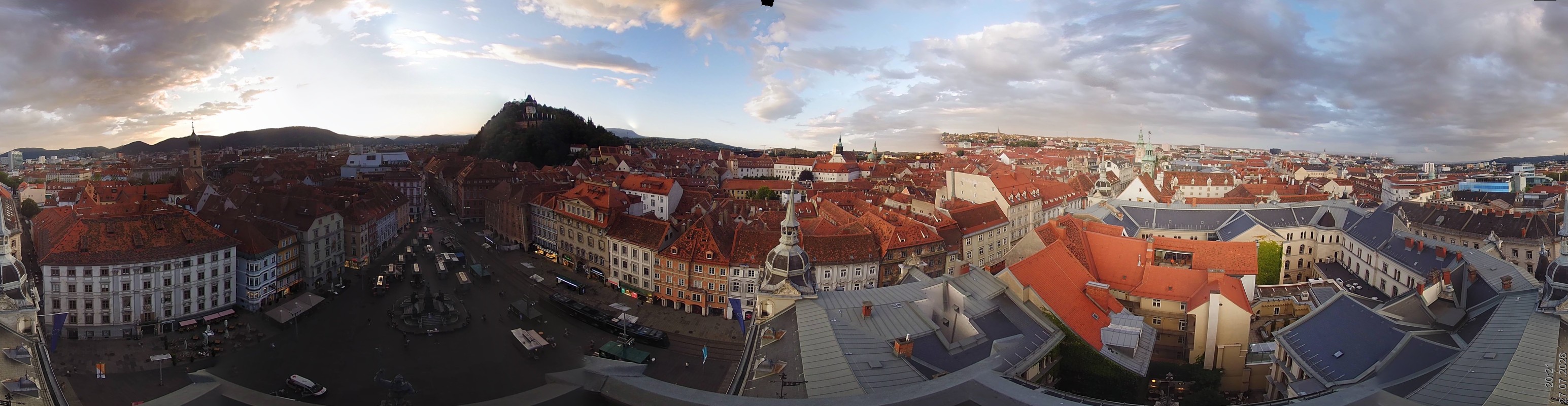Archiv Foto Webcam Grazer Rathaus
