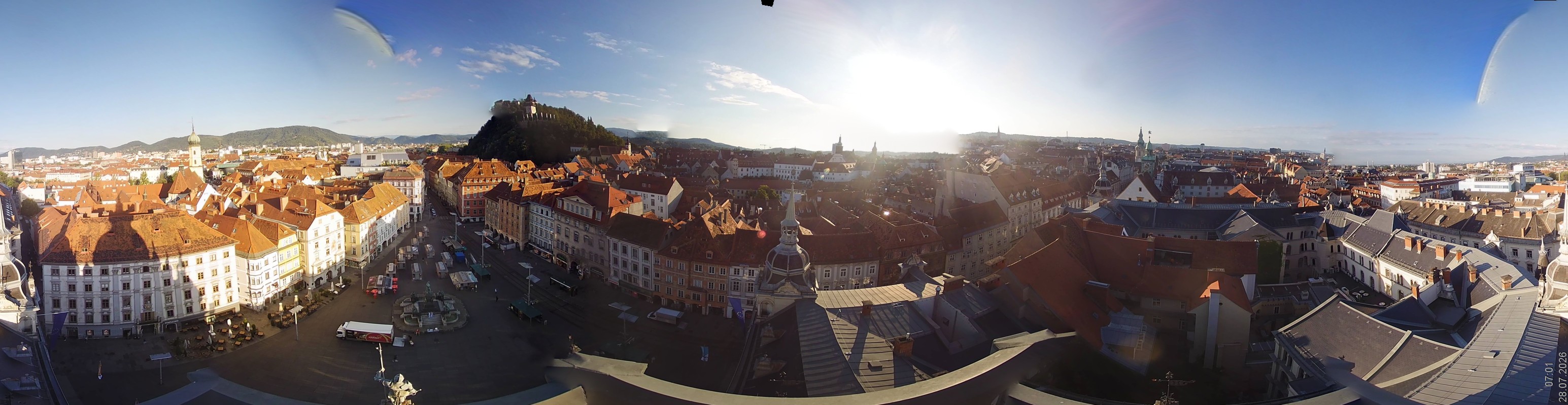 Archiv Foto Webcam Grazer Rathaus