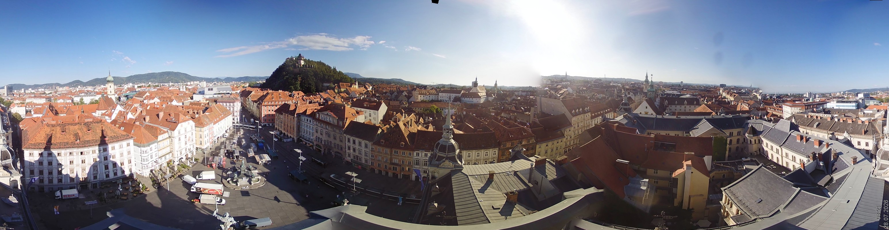 Archiv Foto Webcam Grazer Rathaus