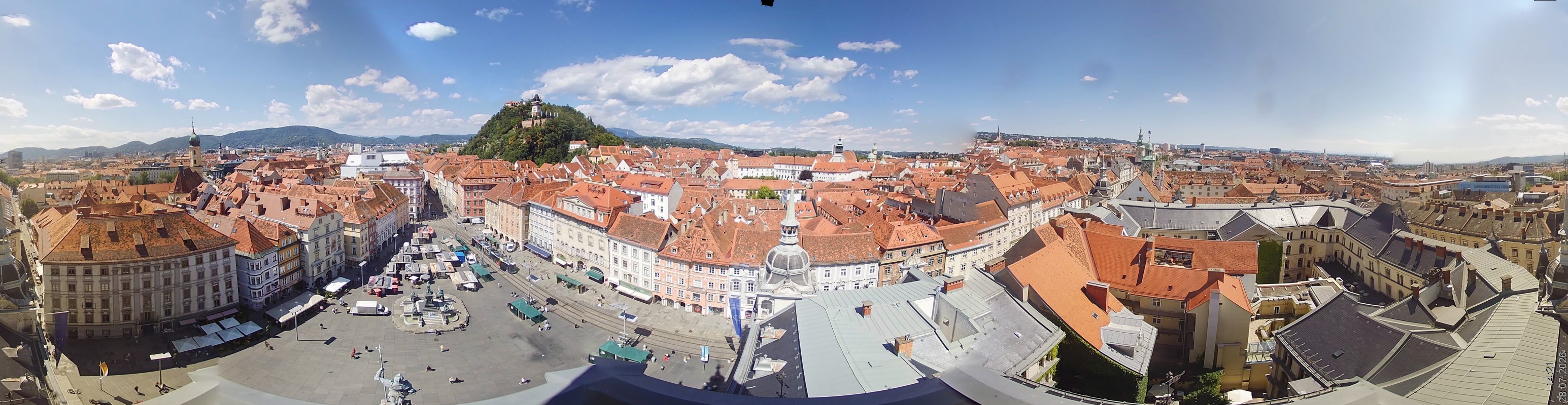 Archiv Foto Webcam Grazer Rathaus