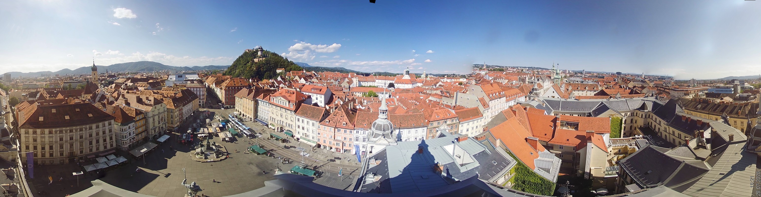 Archiv Foto Webcam Grazer Rathaus