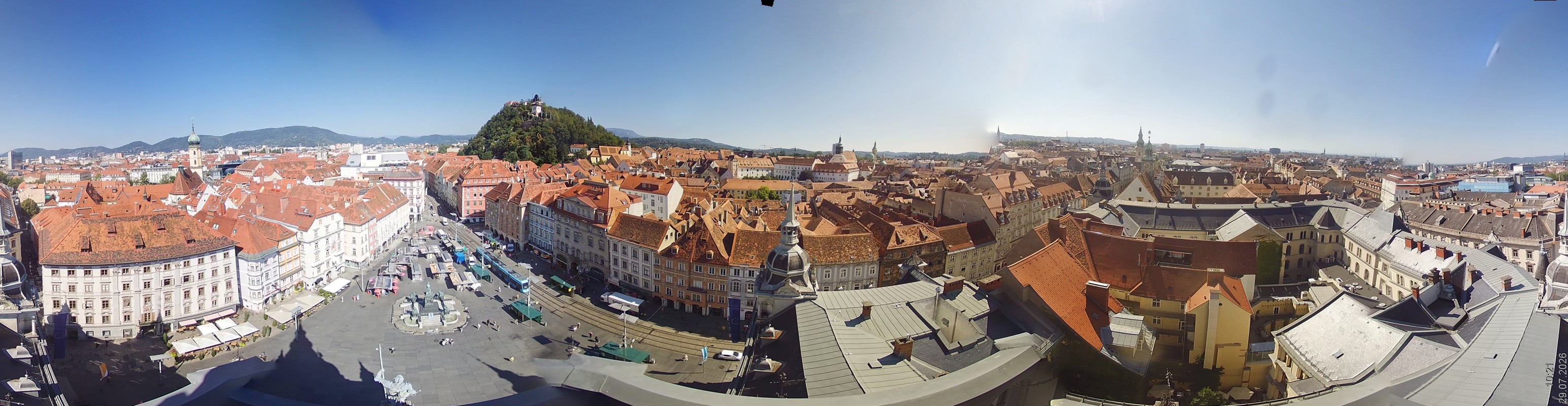 Archiv Foto Webcam Grazer Rathaus