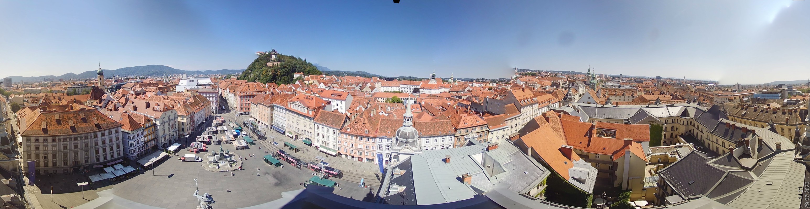 Archiv Foto Webcam Grazer Rathaus