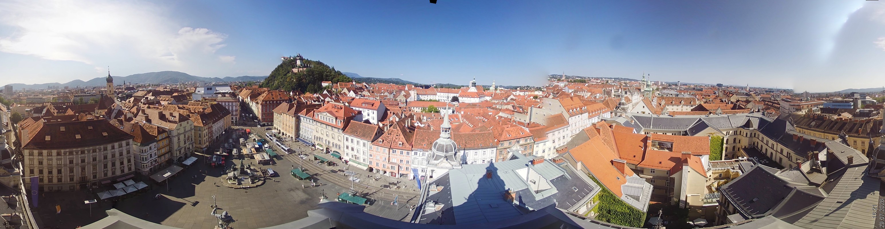 Archiv Foto Webcam Grazer Rathaus