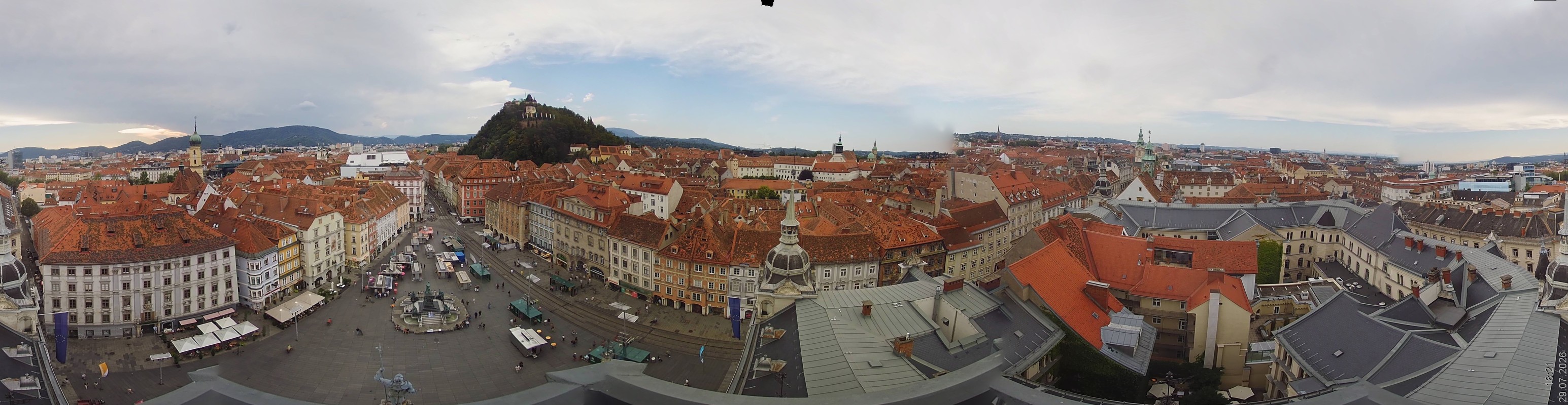 Archiv Foto Webcam Grazer Rathaus
