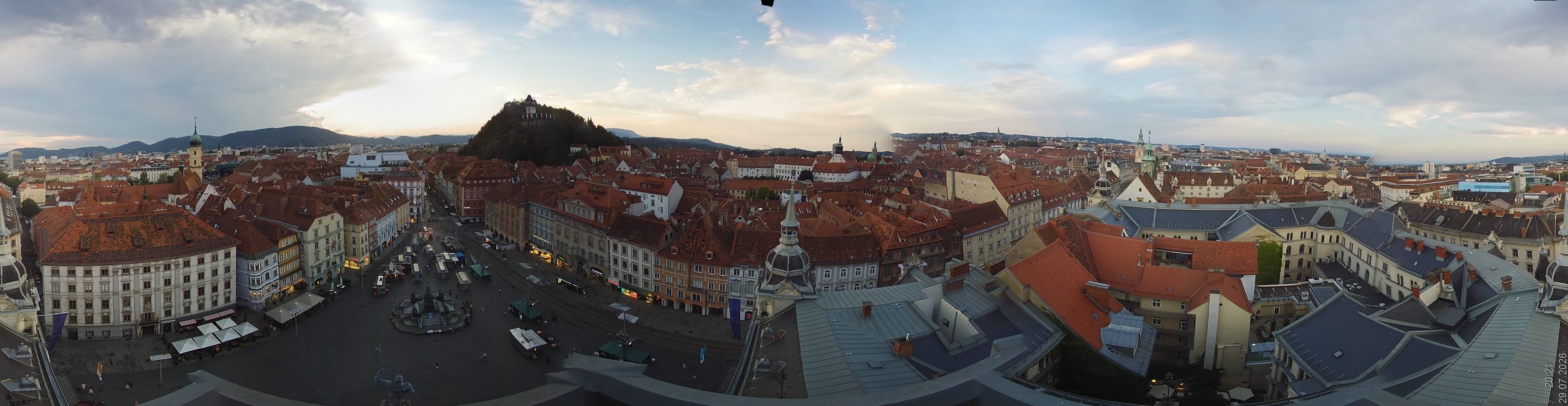 Archiv Foto Webcam Grazer Rathaus