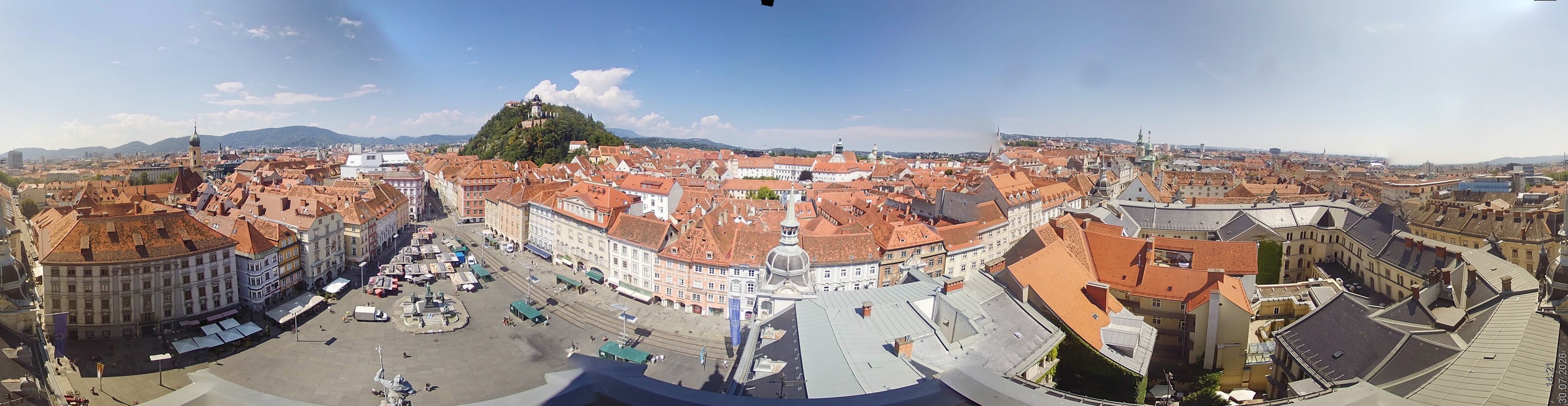Archiv Foto Webcam Grazer Rathaus