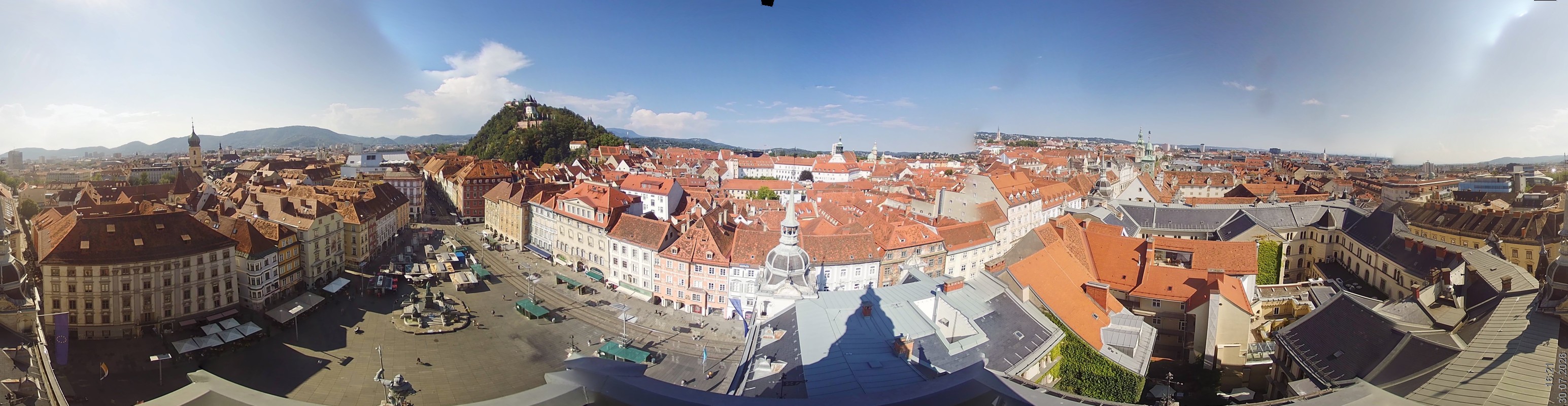 Archiv Foto Webcam Grazer Rathaus