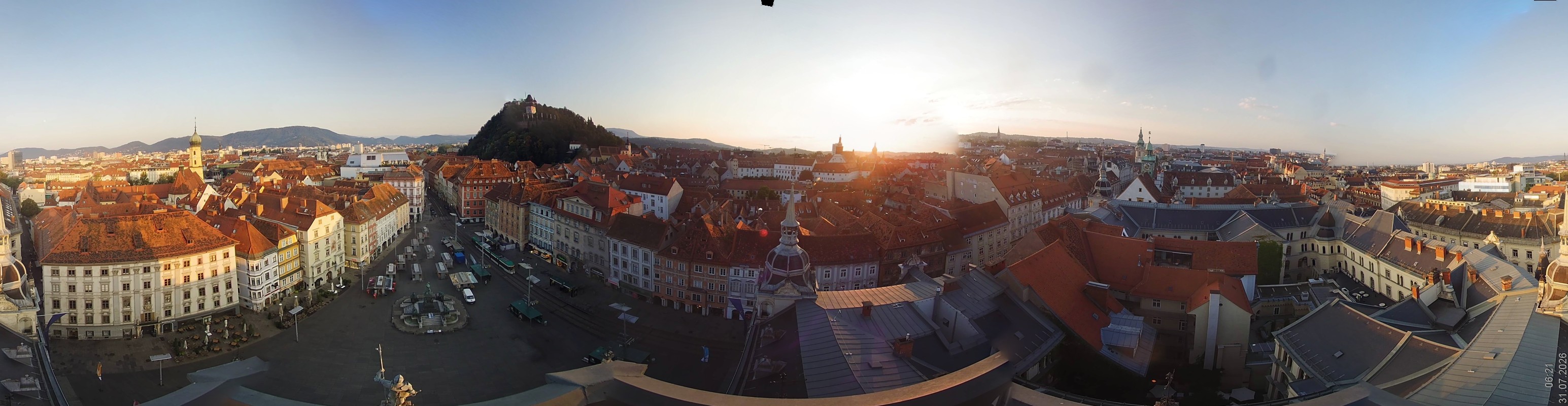 Archiv Foto Webcam Grazer Rathaus