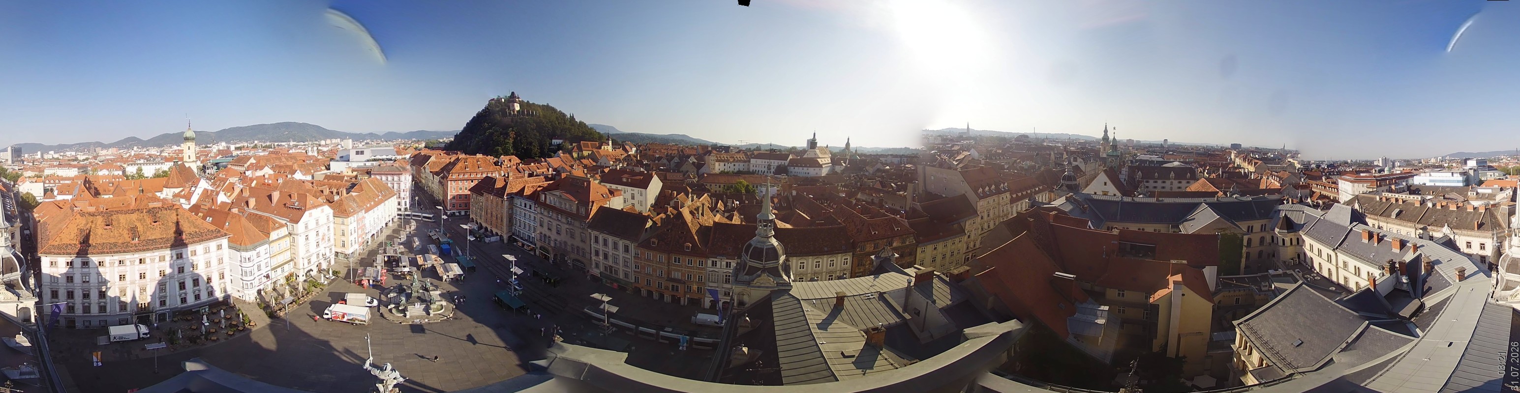 Archiv Foto Webcam Grazer Rathaus