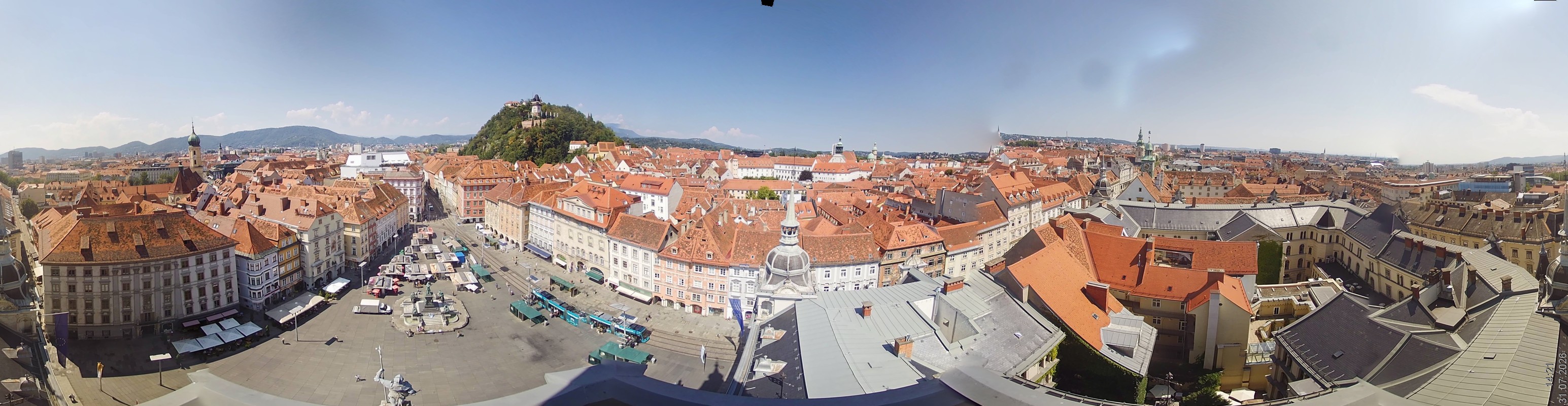Archiv Foto Webcam Grazer Rathaus