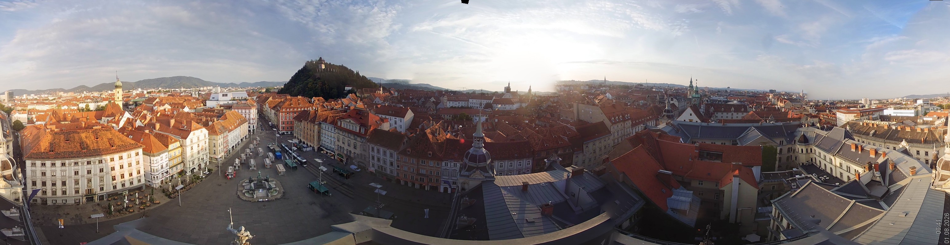 Archiv Foto Webcam Grazer Rathaus