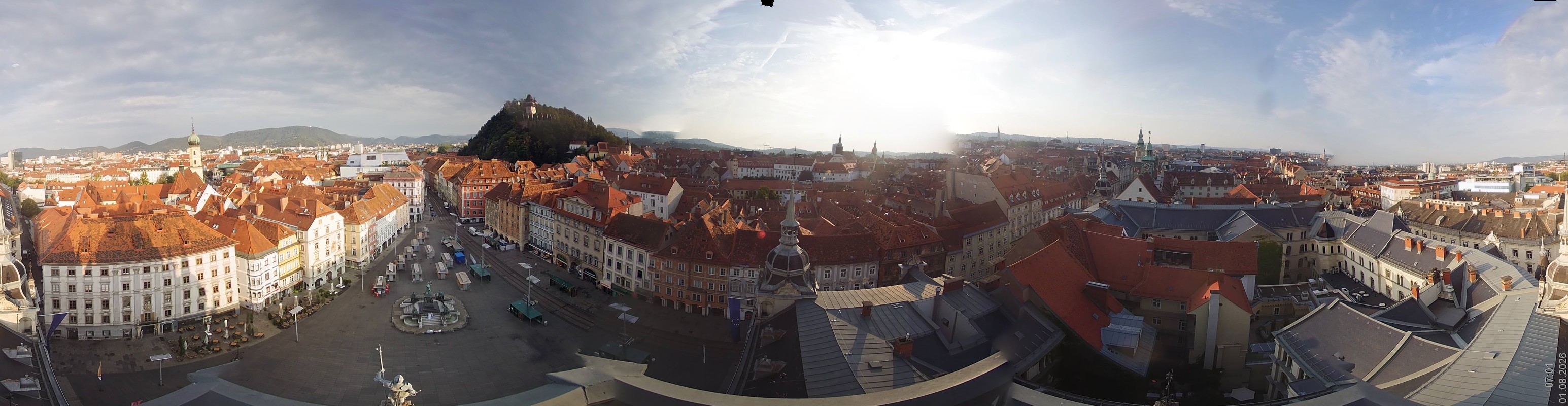 Archiv Foto Webcam Grazer Rathaus