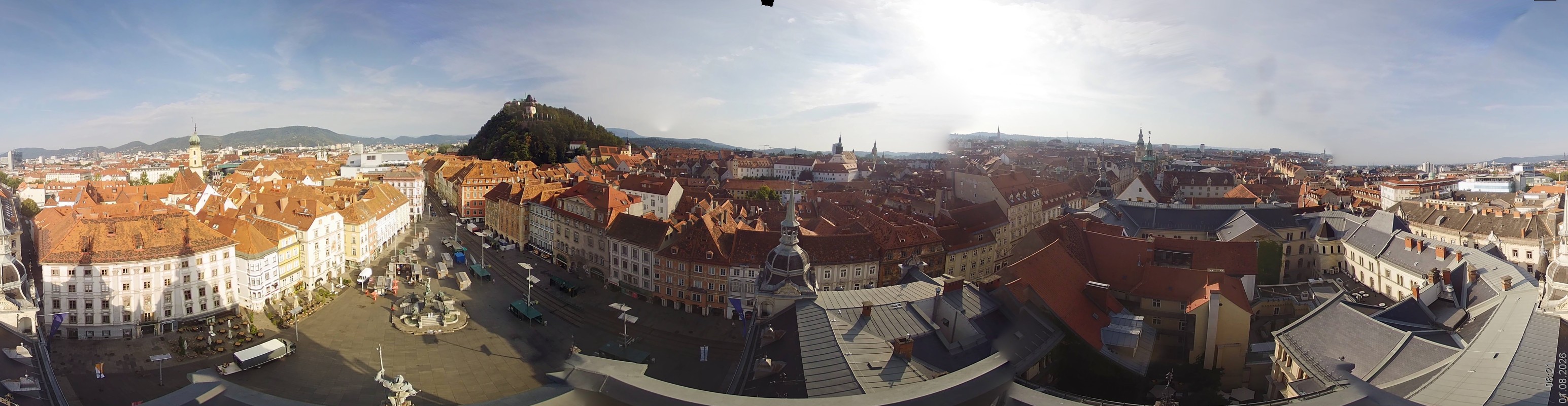 Archiv Foto Webcam Grazer Rathaus