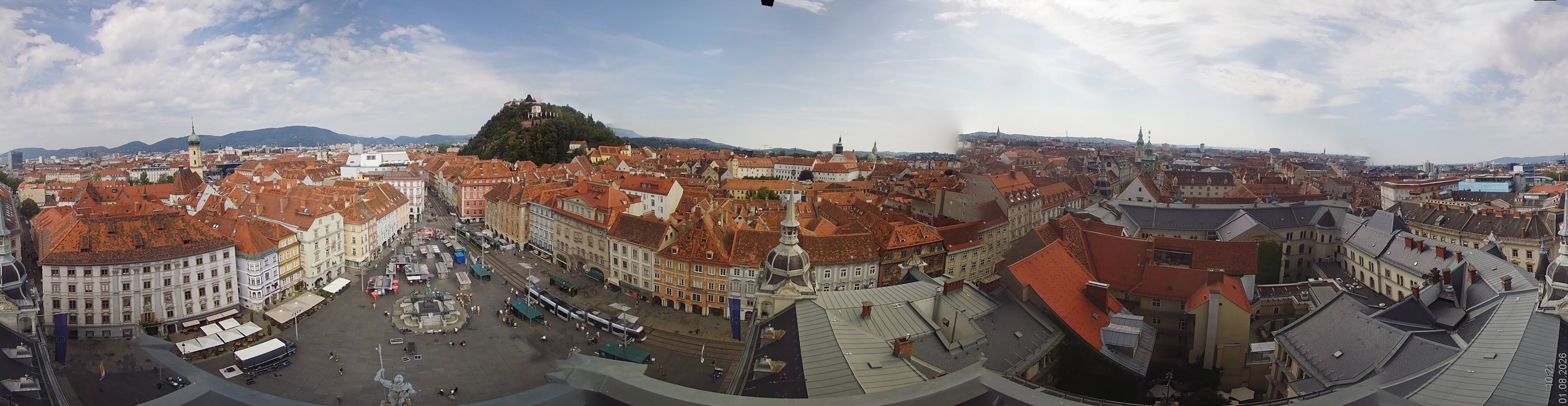 Archiv Foto Webcam Grazer Rathaus