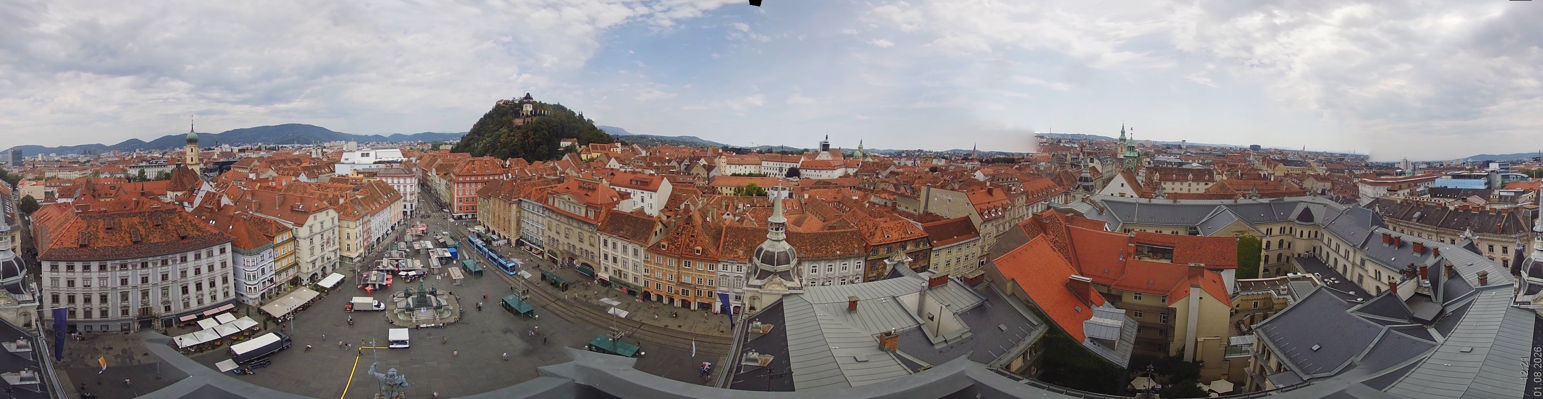 Archiv Foto Webcam Grazer Rathaus