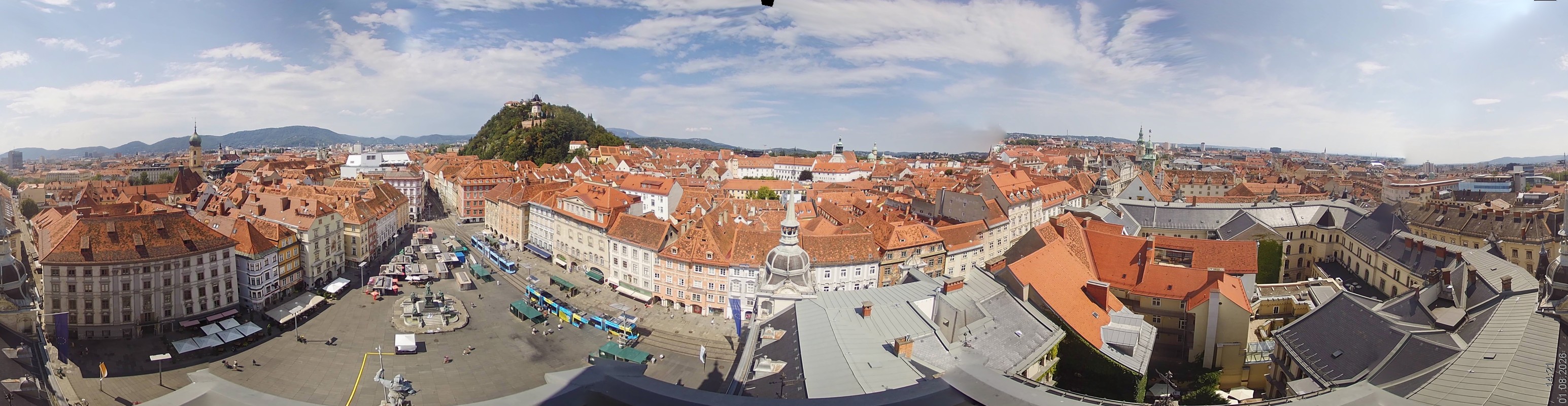 Archiv Foto Webcam Grazer Rathaus