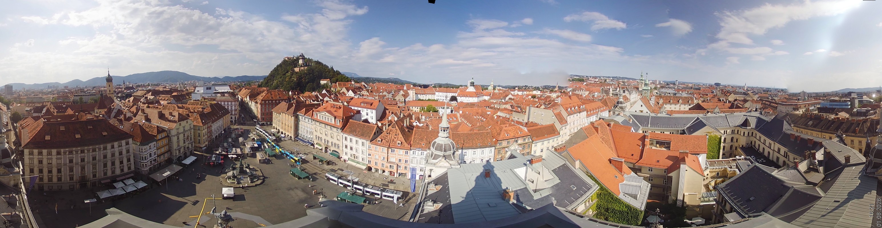 Archiv Foto Webcam Grazer Rathaus